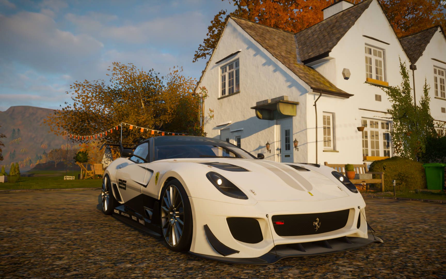 法拉利599xxe第一人称疾驰!4分18秒s2劲敌迎战巨汉 极限竞速地平线4