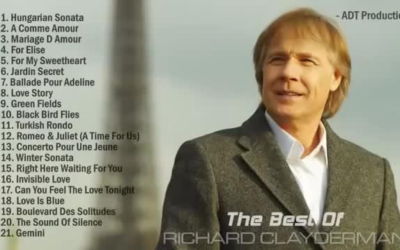 Richard Clayderman 理查德ⷥ…‹莱德曼 音乐钢琴曲合集加现场版哔哩哔哩bilibili