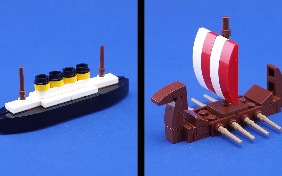 6艘乐高船微缩moc