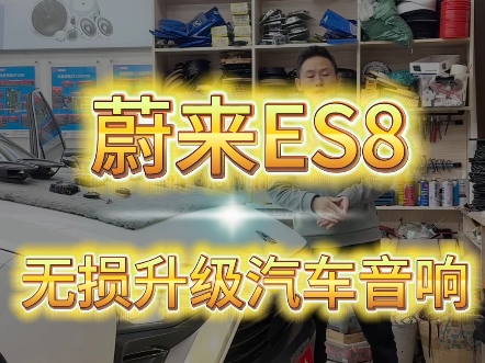 成都蔚来ES8音响改装升级.原车9喇叭.车主觉得听久了声音模糊.层次感不好.声音不清晰.升级全套德国埃曼德高10喇叭改装方案.#蔚来es8音响改装...