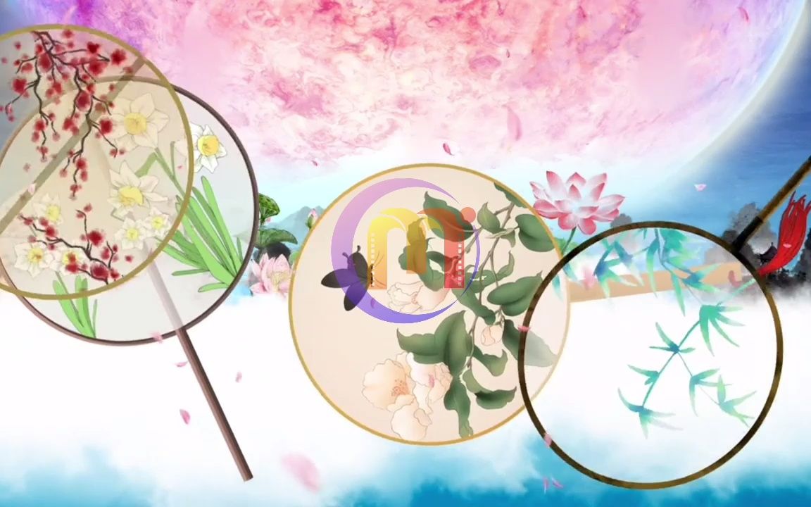 锦瑟 舞蹈唯美古风中国风晚会演出节目配乐大屏幕led背景视频素材