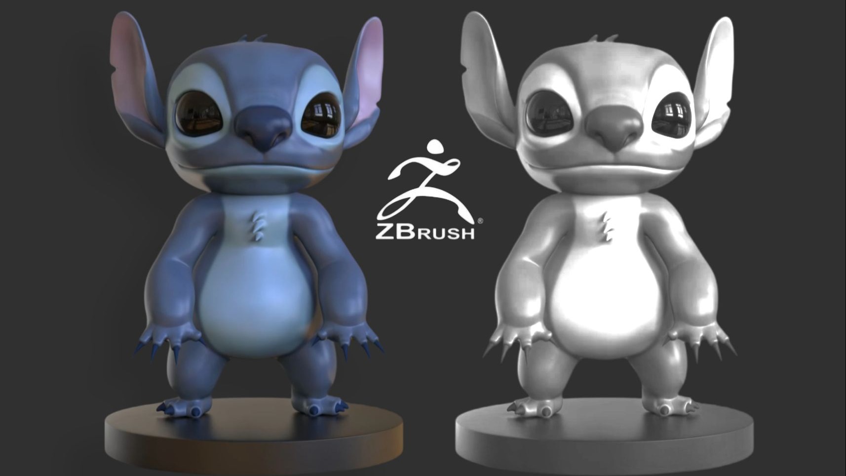 3d还原史迪仔手办模型,3小时手把手教会你游戏角色建模渲染全流程