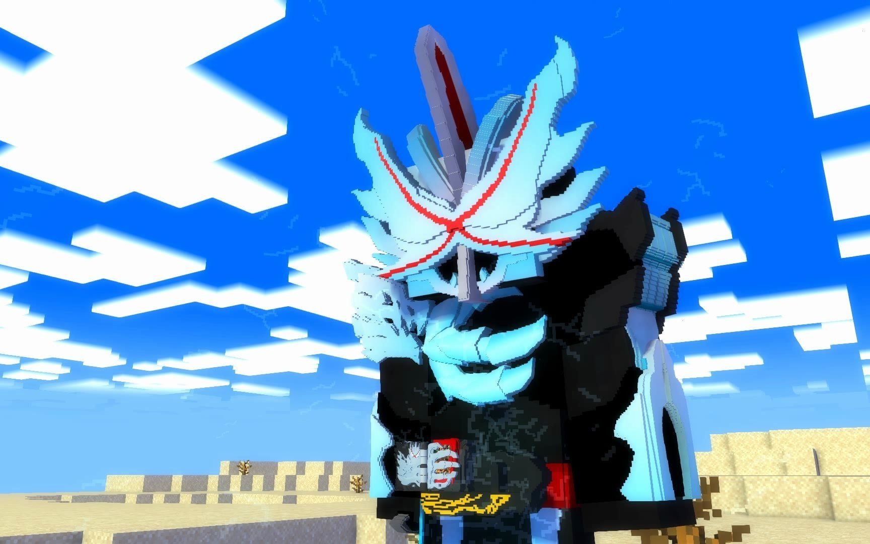 用mc动画低技术还原假面骑士saber远古龙变身