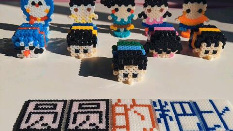 3D Perler Beads, Hama Beads, stitch, 立体拼豆。