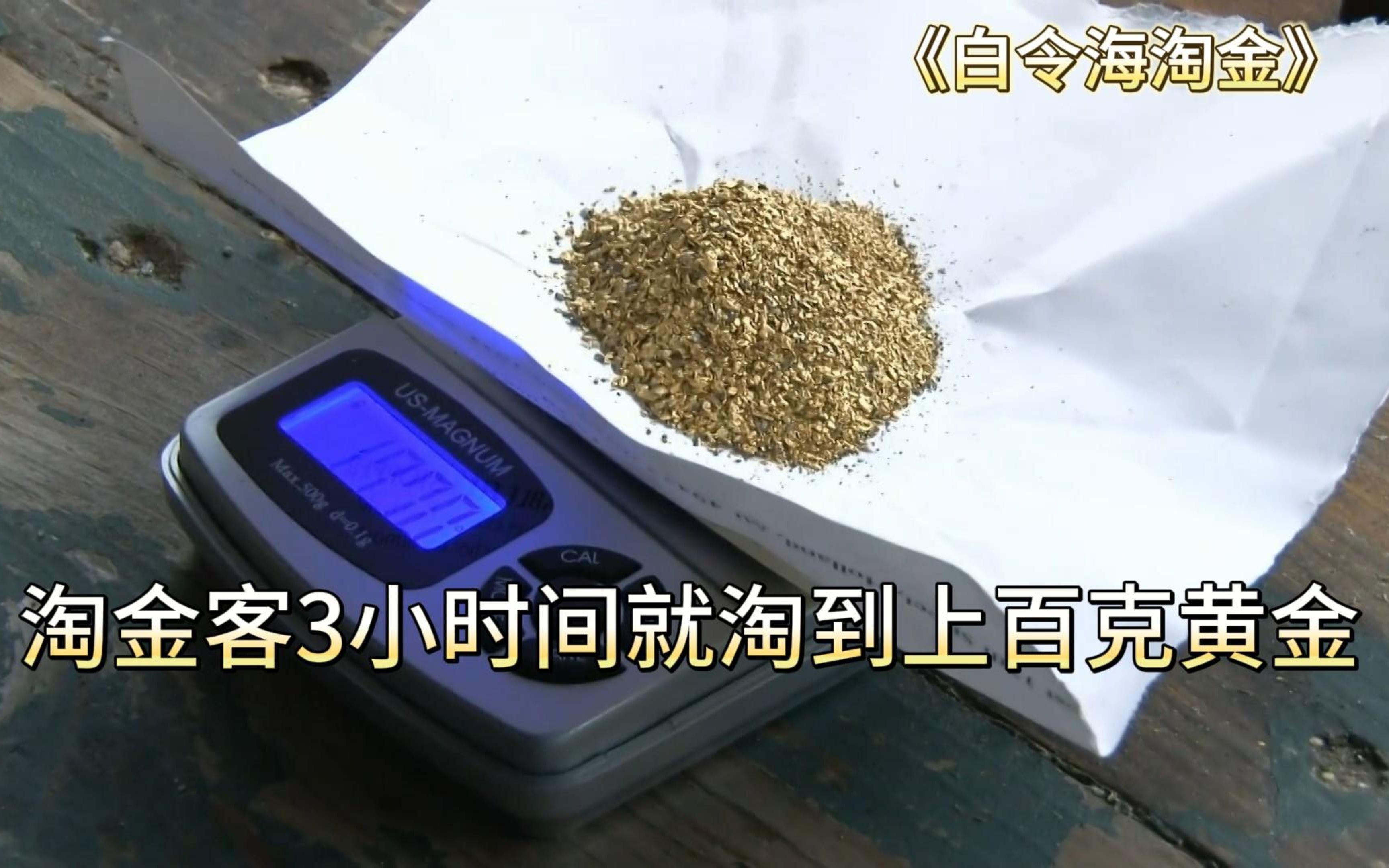 淘金客只花费3小时,就淘到上百克黄金,这属实让人羡慕不已哔哩哔哩bilibili