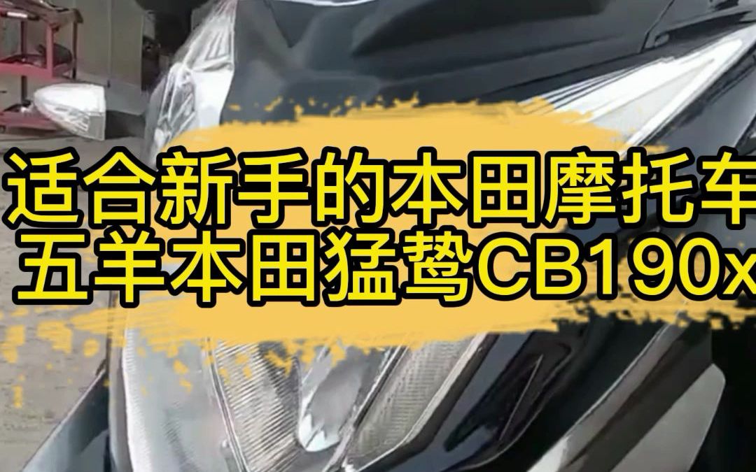 适合新手的本田摩托车 五羊本田猛鸷CB190x哔哩哔哩bilibili