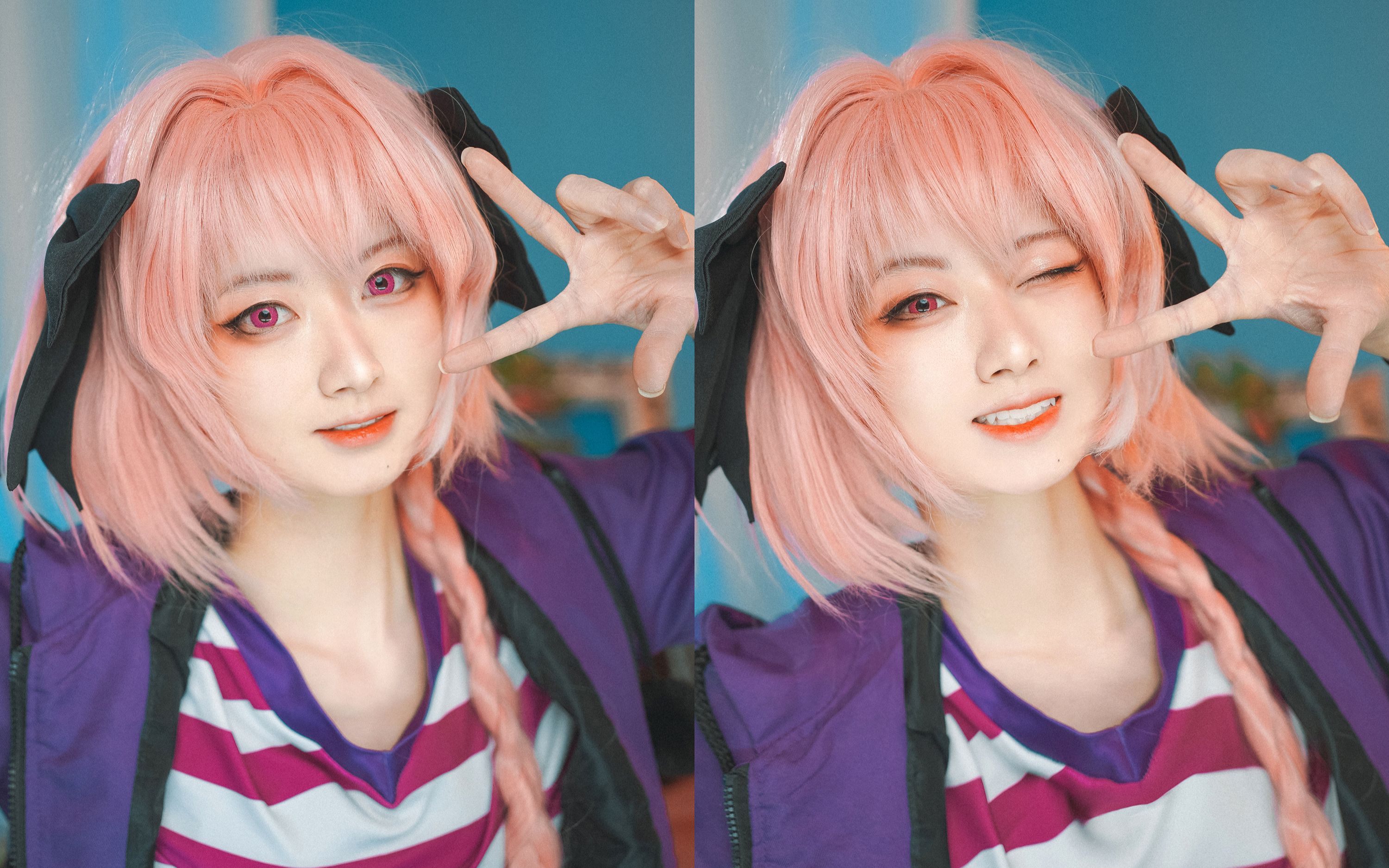 千亿夏|女装少年阿斯托尔福cos仿妆!万用超上镜acg猫眼详解!