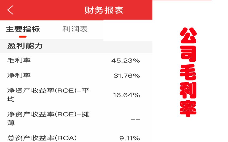 [图]毛利润/毛利率 《巴菲特教你读财报》