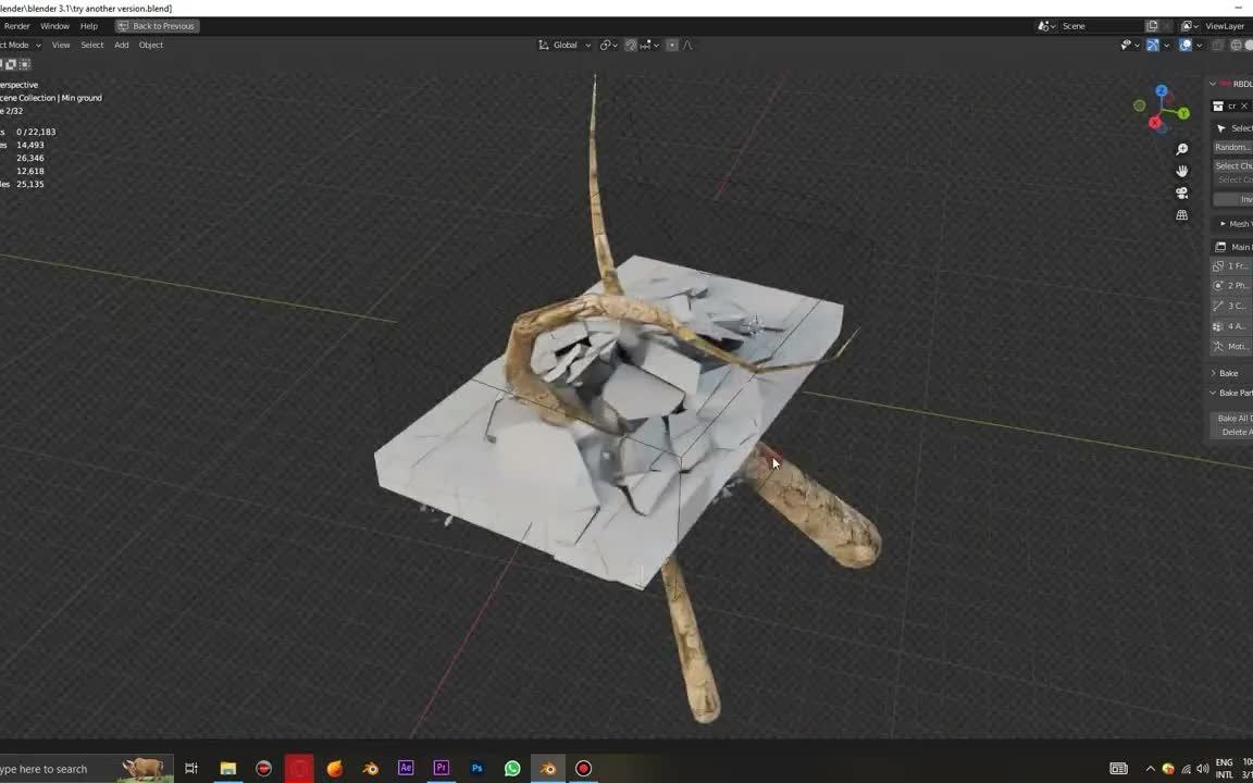 iBlender中文版插件 RBDlab 教程 物理破碎模拟约束动画 Blender教程哔哩哔哩bilibili