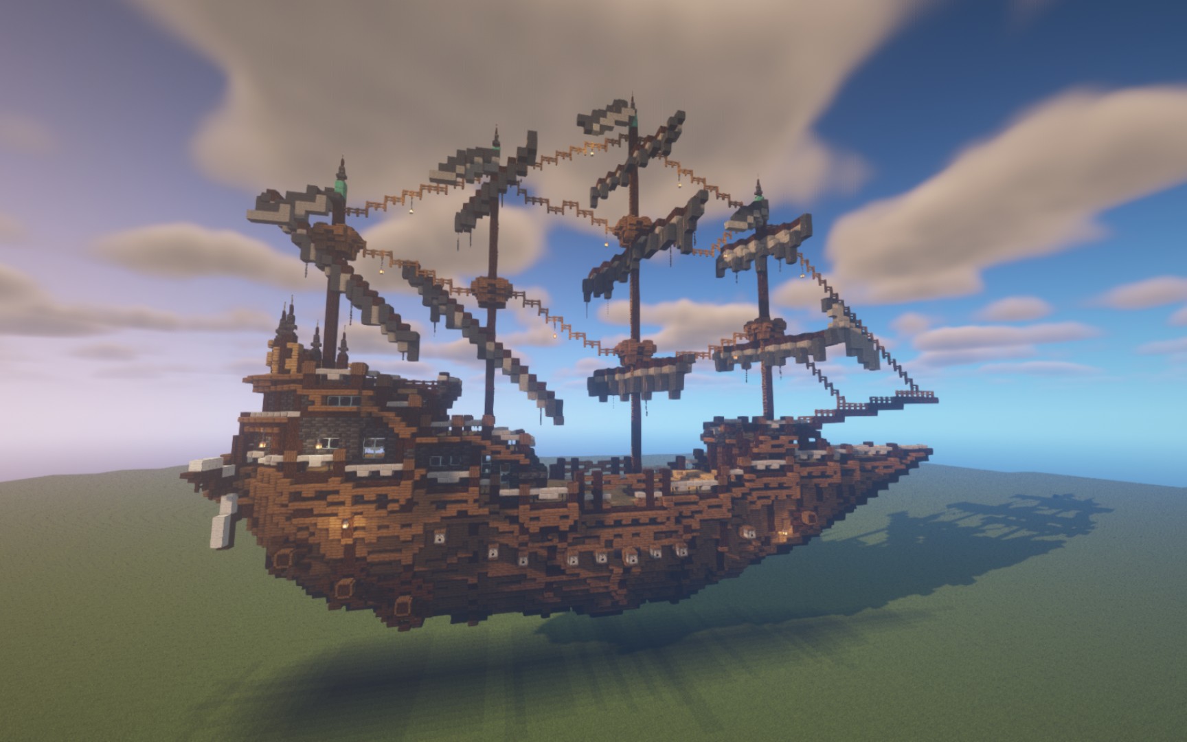 [minecraft建筑记录] - 帆船