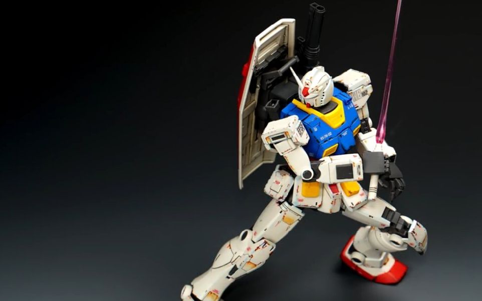 高达元祖rx7802水贴渗线全过程