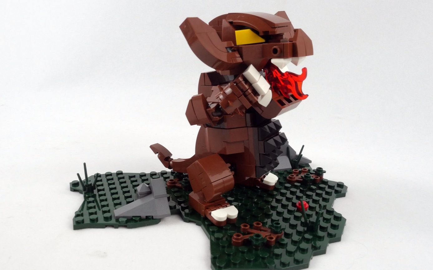 用积木搭建奥特曼里的怪兽哥莫拉究竟好不好玩呢