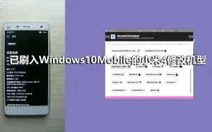 Descargar video: 已刷入Windows10Mobile的小米4修改机型