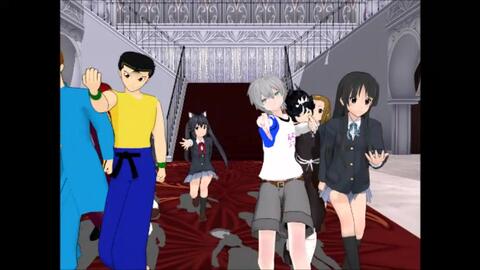 Mmd轻音少女與幽遊白書 美少年與美少女們的help Me 哔哩哔哩