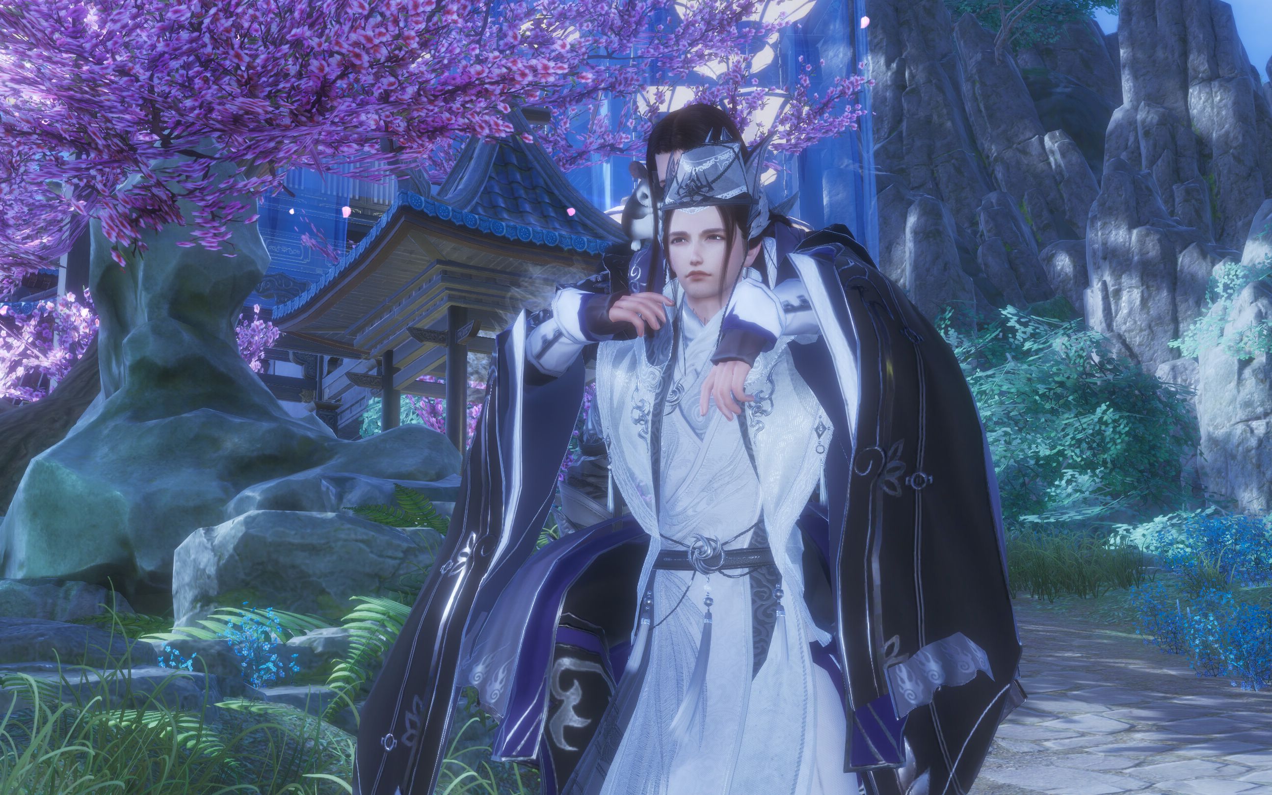 【剑网3】晴岚绘琴花互动(自娱自乐)