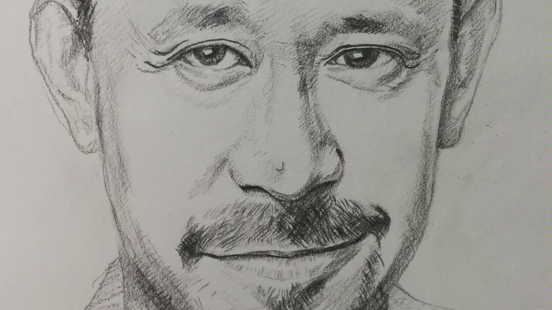 手绘铅笔画【姜文】