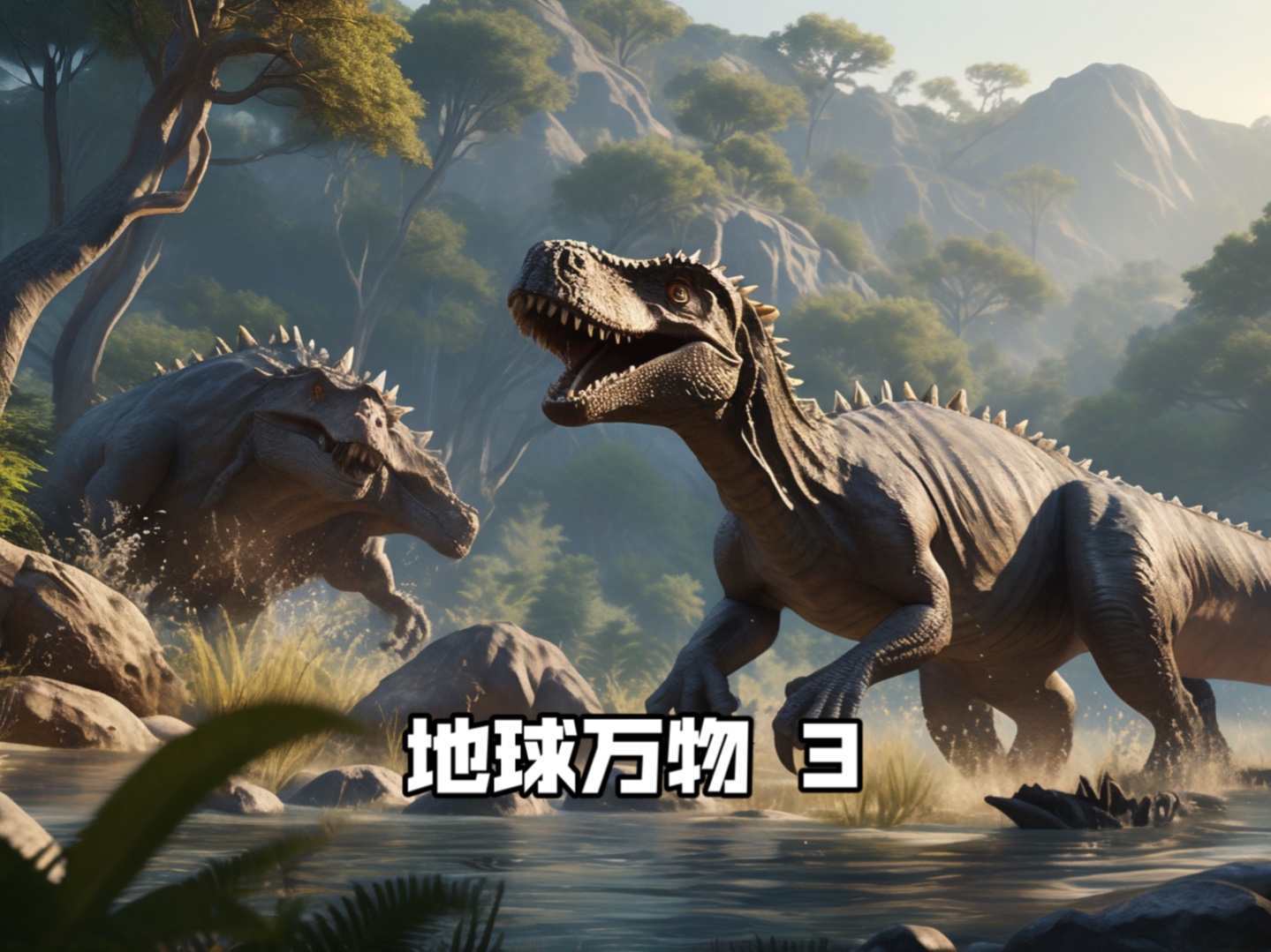 霸王龙与三角龙的巅峰对决.