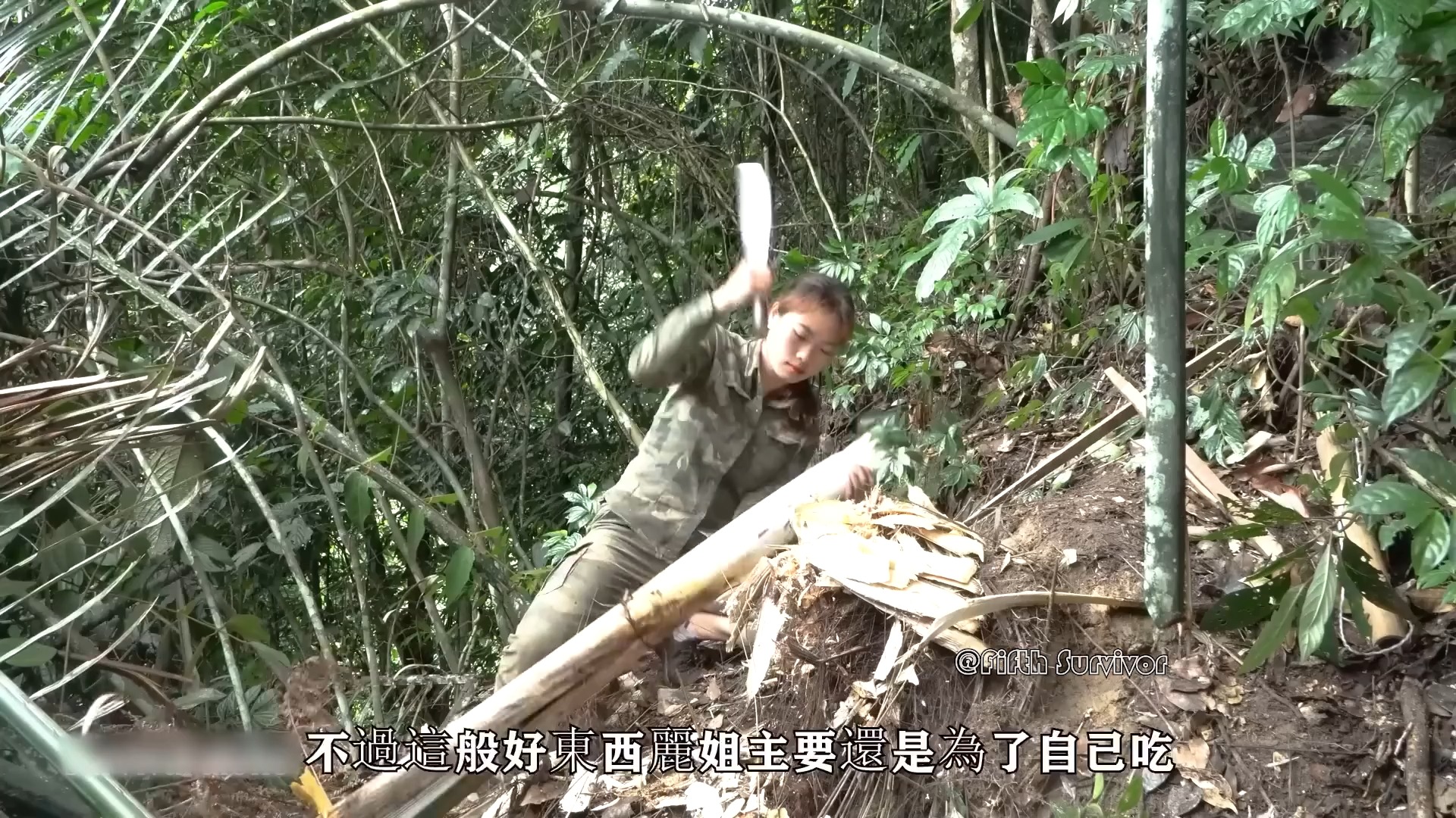 抓到10kg的火鸡,搬离新营地,《丽姐荒野求生》第二个100天