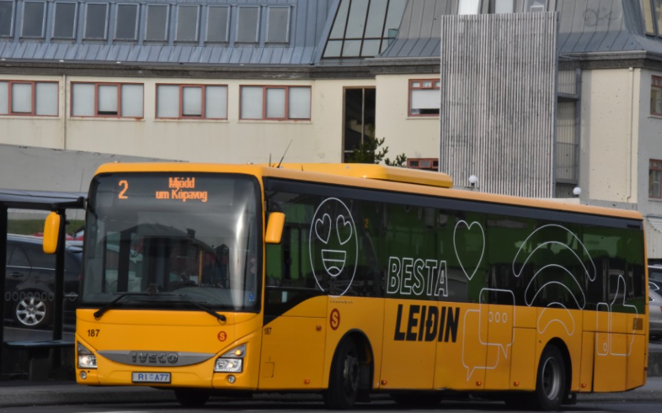 冰岛公交 [str03tó] lei082 mjódd → hlemmur方向全程pov