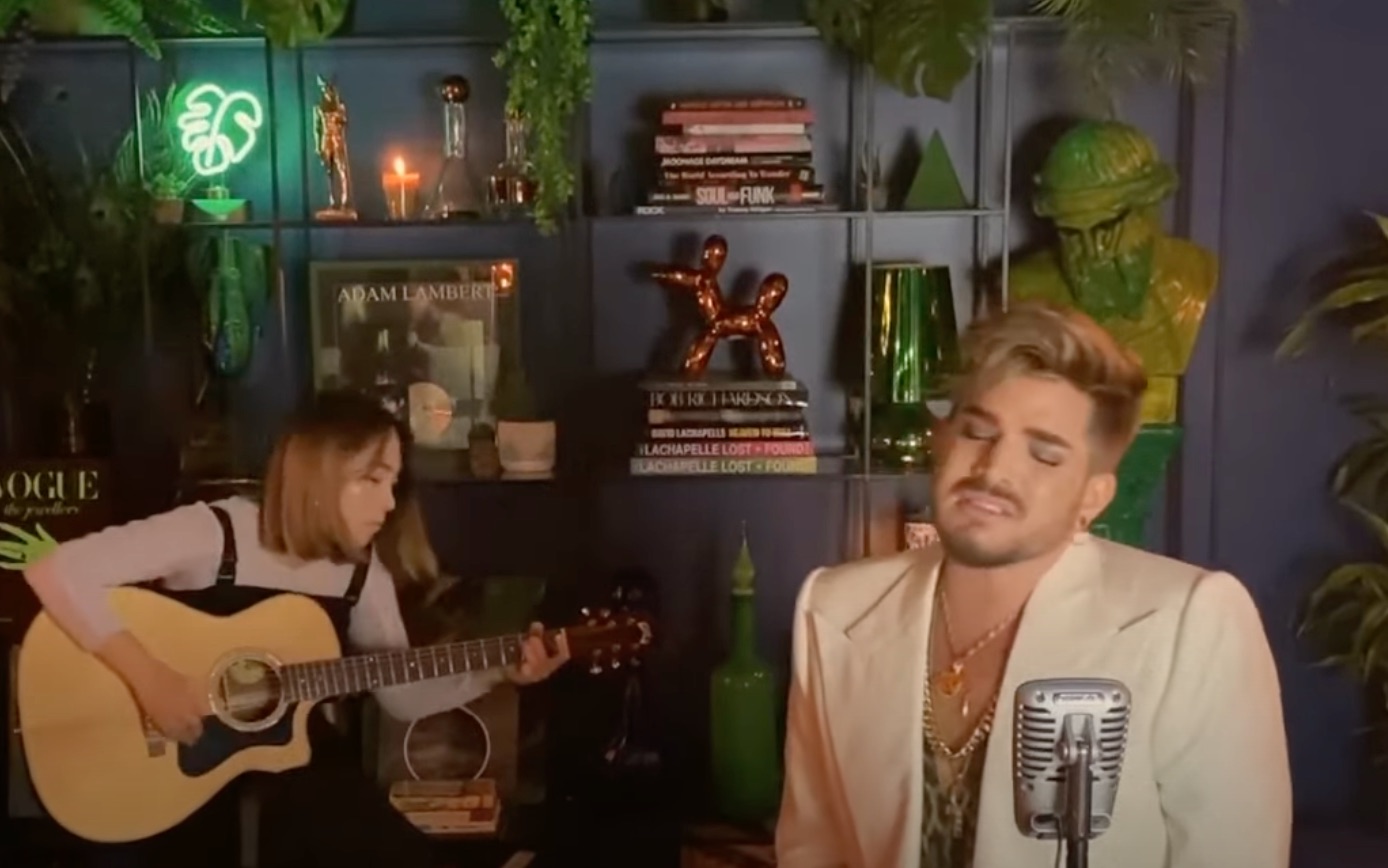 [图]Adam Lambert - On the Moon (Acoustic)