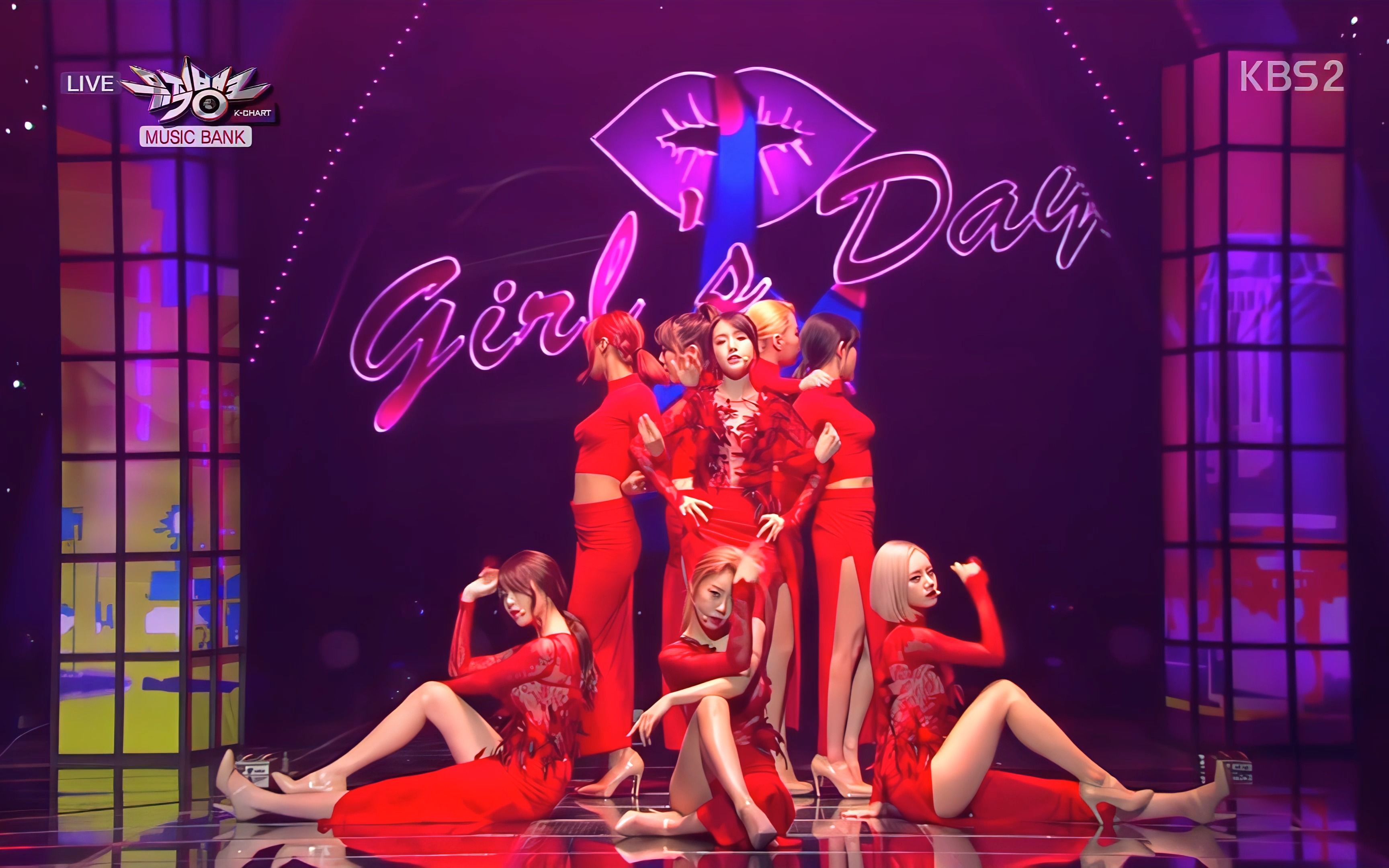 【4K修复】140103 Girl's Day  Something (KBS Music Bank)哔哩哔哩bilibili