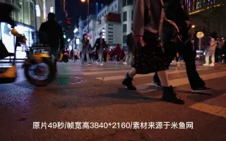 城市街道行人热门抖音视频素材短视频素材