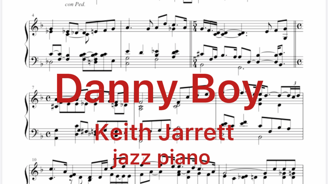 danny boy 爵士钢琴曲 keith jarrett 钢琴谱