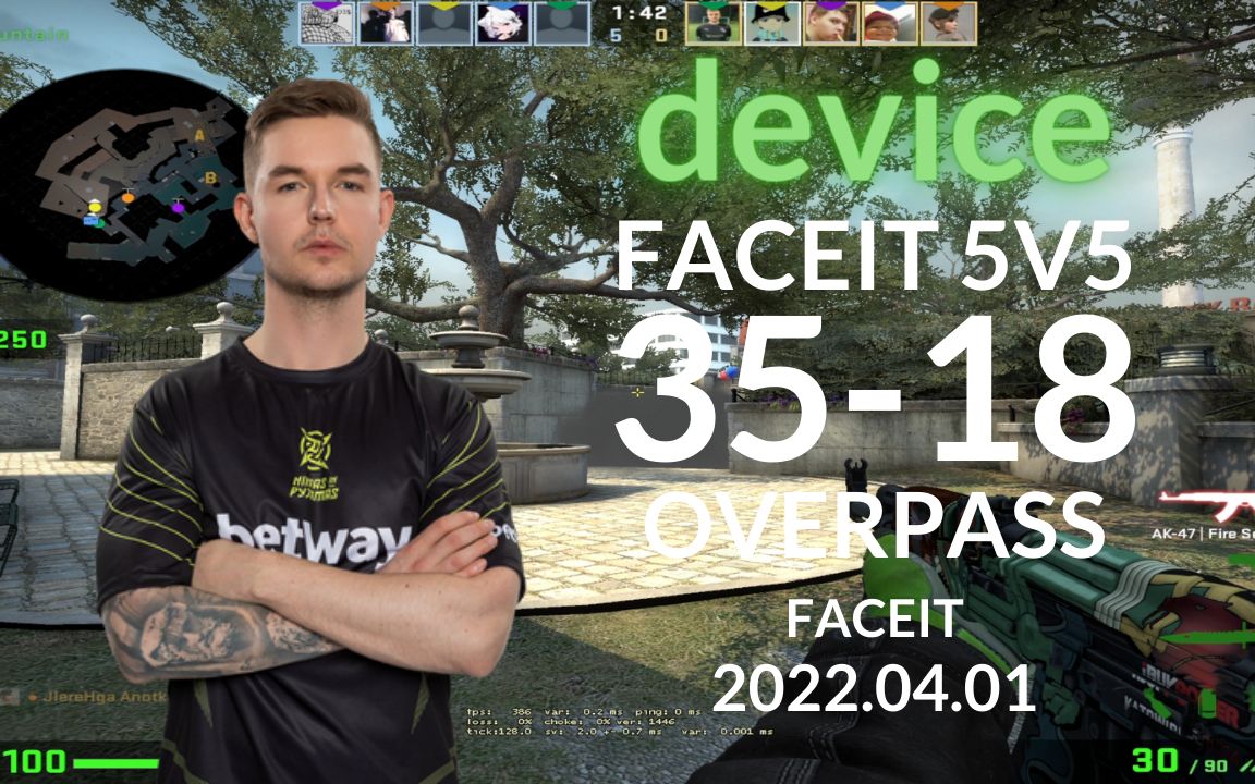 devicecsgopov3518overpassfaceit天梯20220401