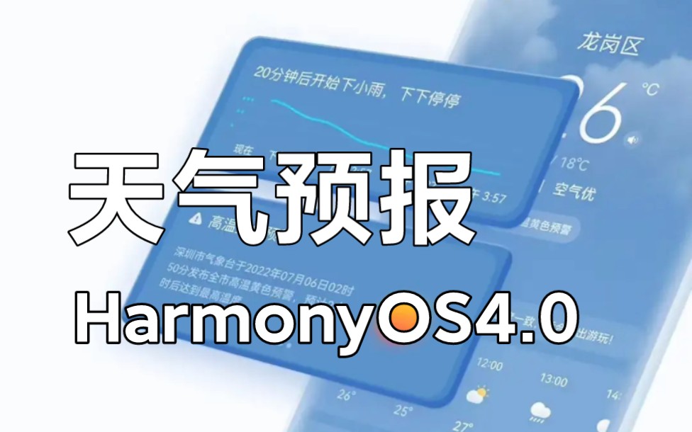 [图]HarmonyOS 4.0版本HUAWEI天气预报设计效果，下一代UI风向标