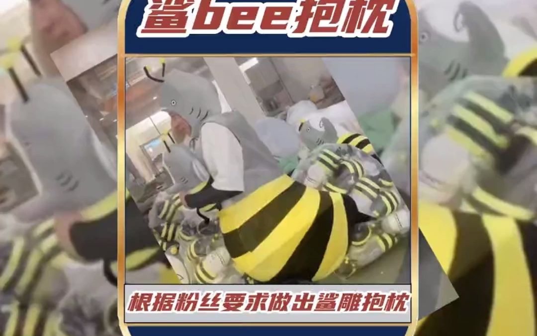 做出鲨bee抱枕,被粉丝称作许愿池里的王八哔哩哔哩bilibili