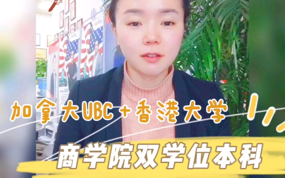 加拿大UBC+港大商学院双学位哔哩哔哩bilibili