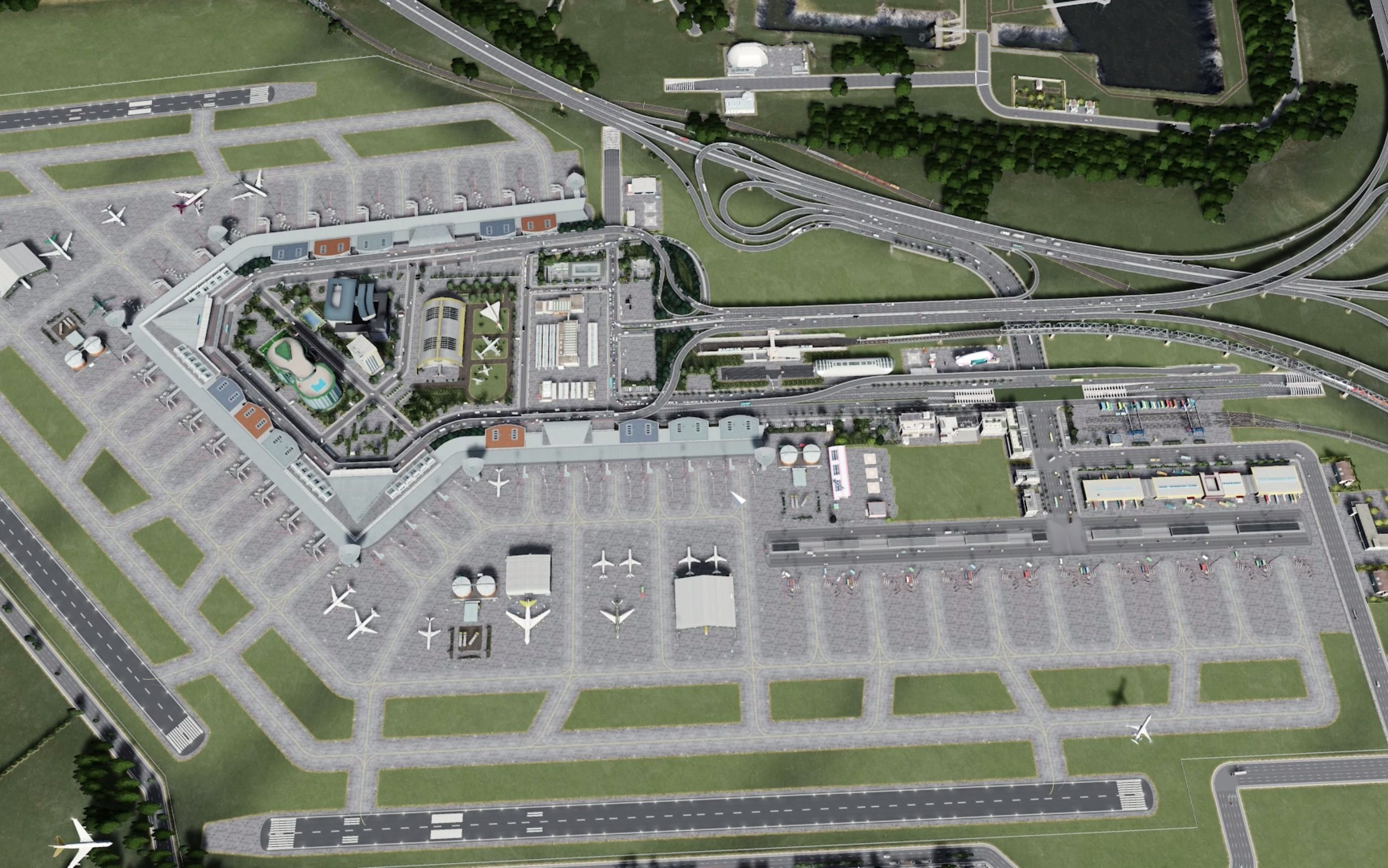 城市天际线国际机场图片