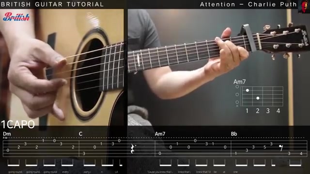 [图]Charlie Puth - Attention 吉他尤克里里教学