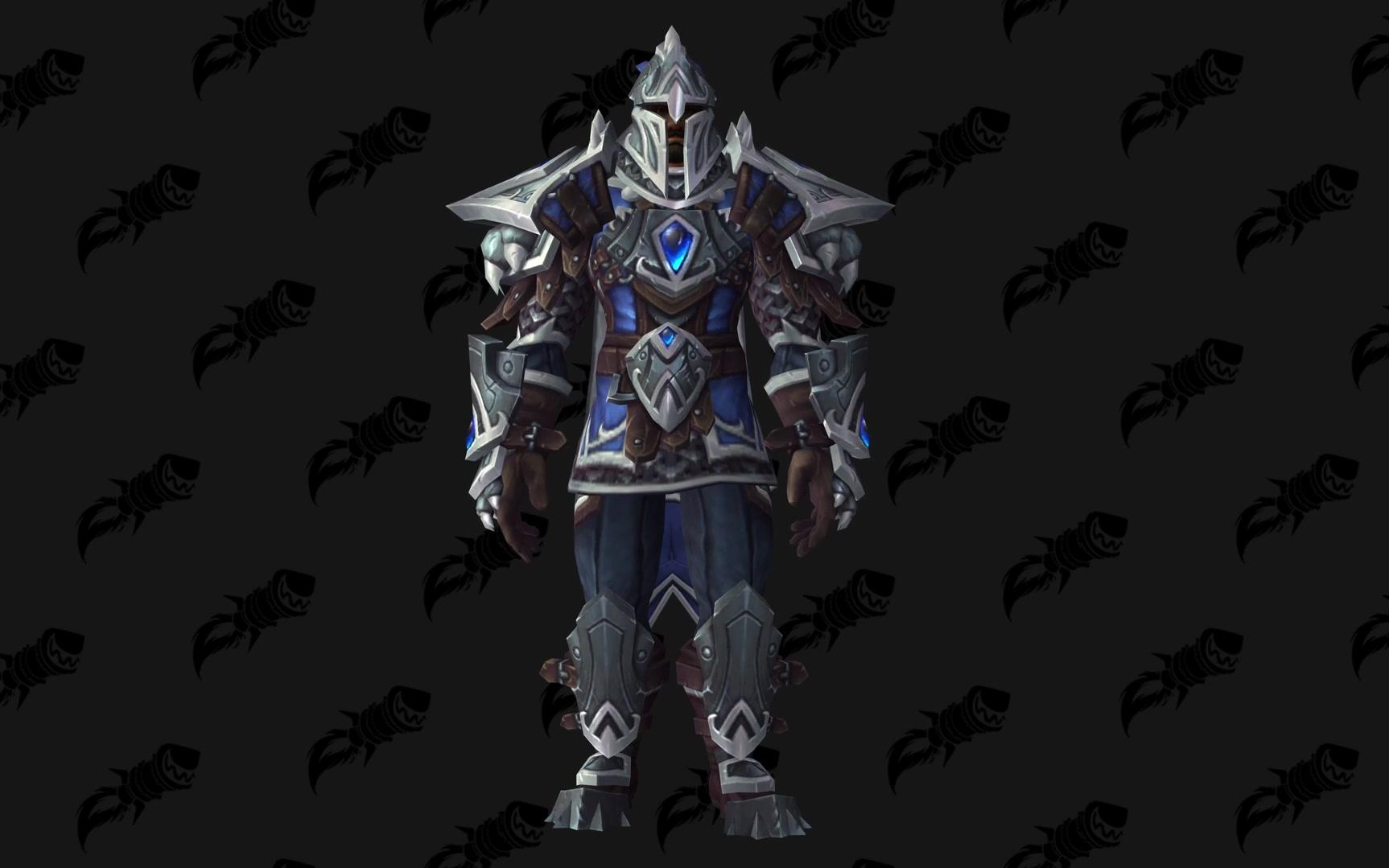 魔兽世界8.0 联盟版板甲pvp精锐套装预览