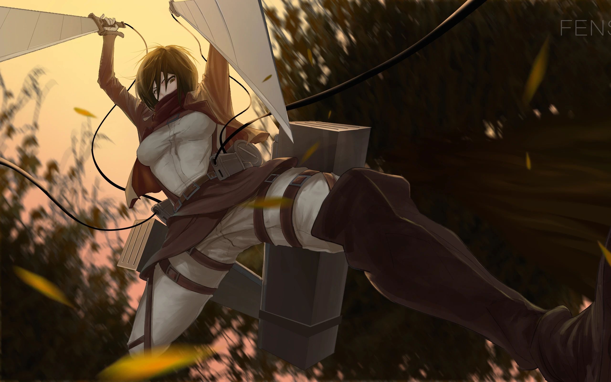 (宇宙三笠击杀剪辑)跑吧,弹射钩爪和刀片最终会找上你.