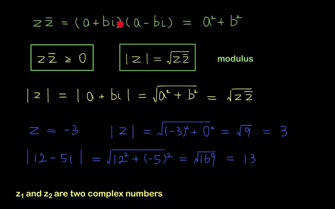 复数绝对值AbsoluteValueofComplexNumbers哔哩哔哩bilibili