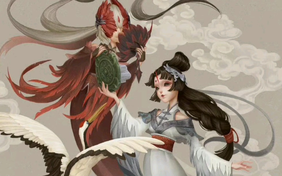 【第五人格】五周年投票返场皮肤-红蝶仙鹤