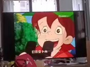 拍摄于爱奇艺电视版奇异果tv,上春晚的动画片海尔兄弟主题曲雷欧之歌