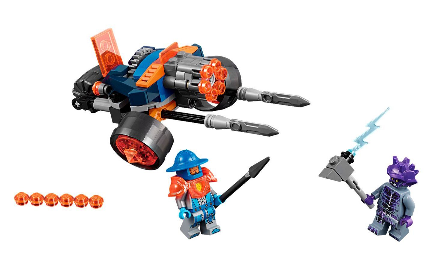 乐高lego70347未来骑士团皇家6连发火炮护卫车2016速拼评测