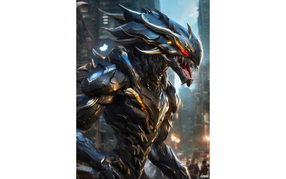 鬼吹灯 南海归墟 黑鳞鲛人 机甲版 ai绘图