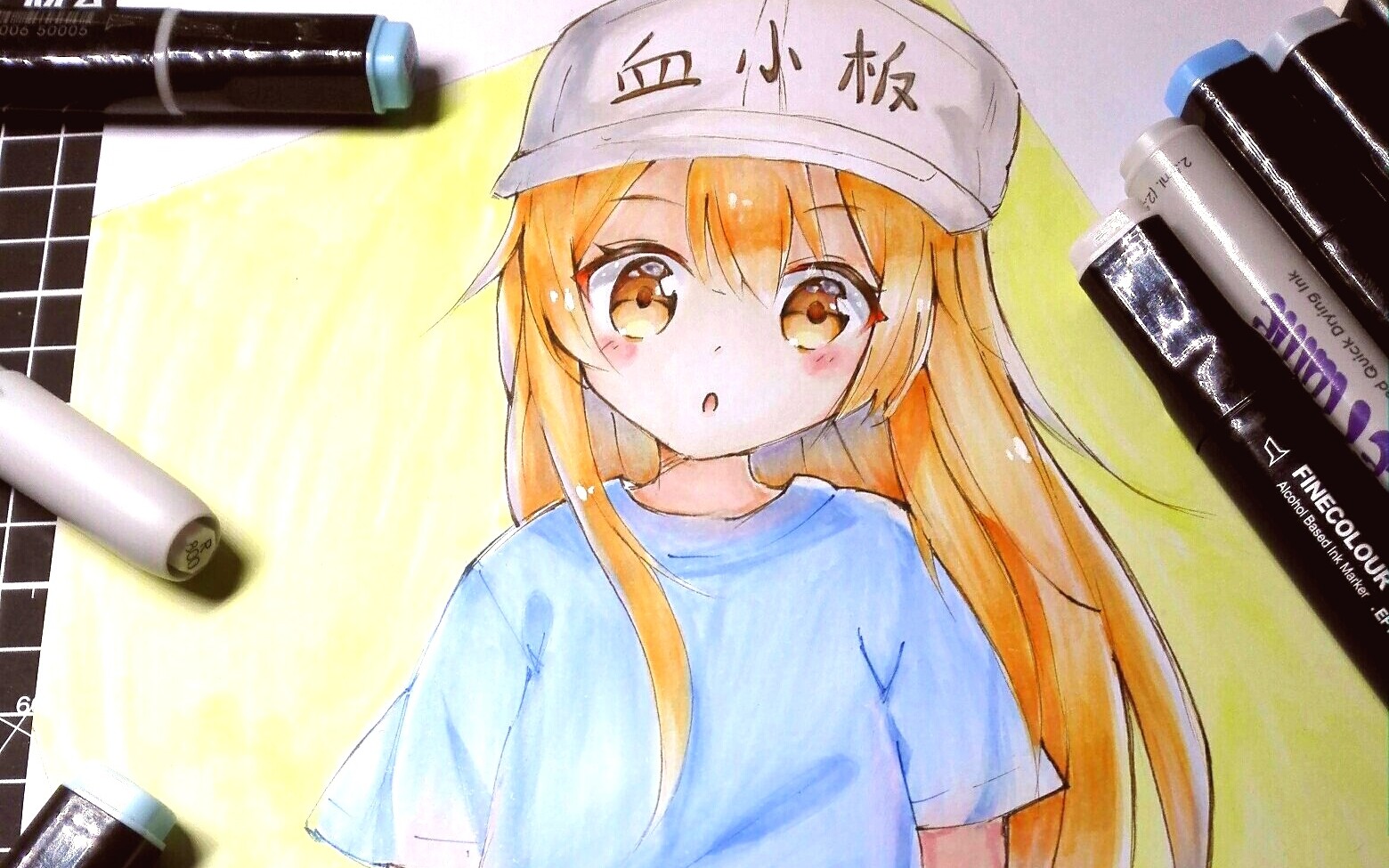 马克笔临摹叮您的血小板到了请签收