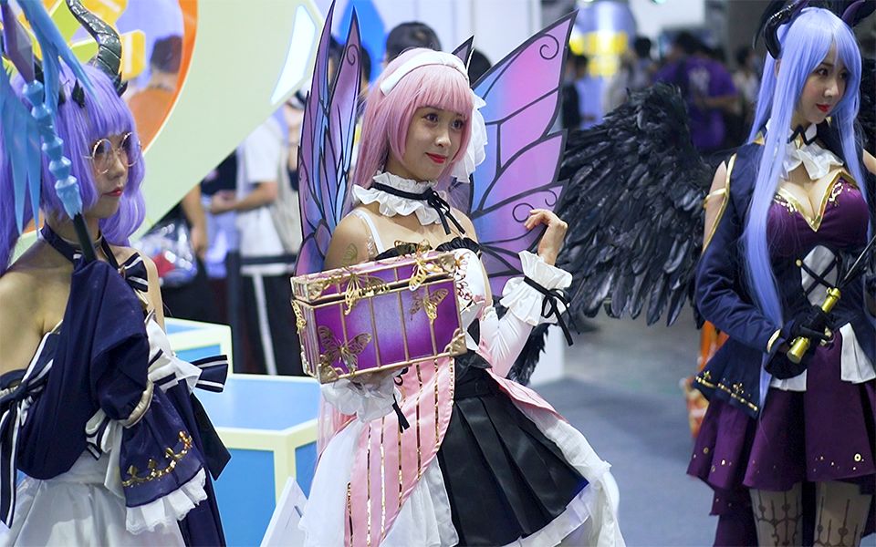 cosplay漫展广州cicf2020 奥奇传说展台10.