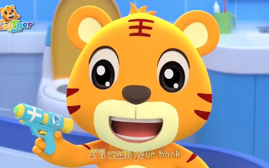 [图]贝乐虎BabyTiger英语儿歌动画系列 Bath Song 洗澡歌