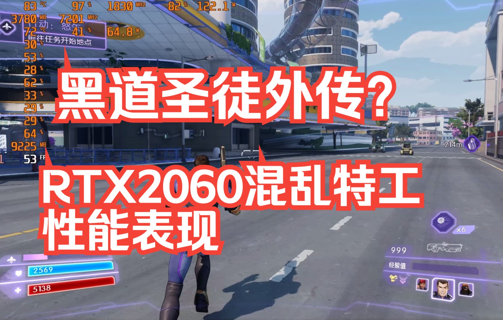 [图]黑道圣徒外传？RTX2060《混乱特工》最高画质性能表现