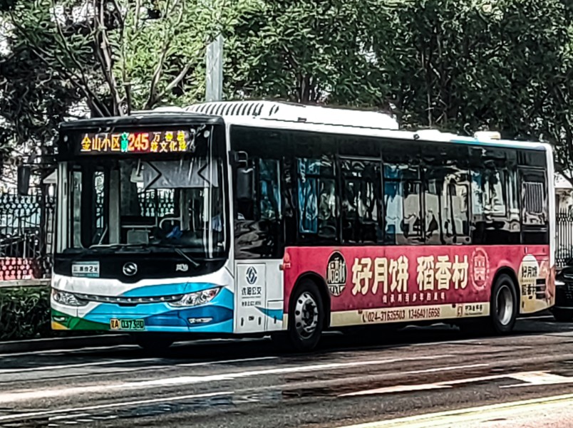 [沈阳公交]245路黄海dd6109ev10型纯电动车辆运行实录