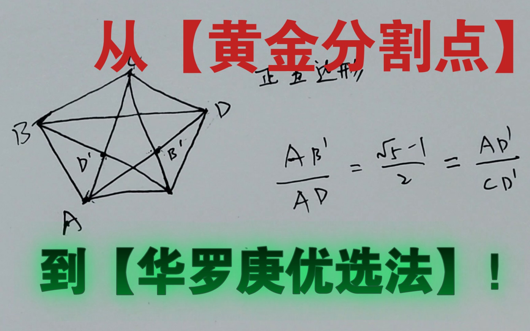 黄金分割点公式图片