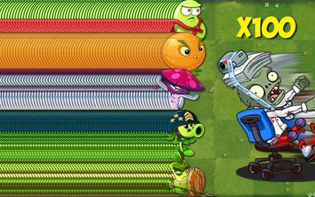 [图]PvZ2 挑战 1000 所有植物VS 1000 Z公司椅子僵尸-谁会赢？