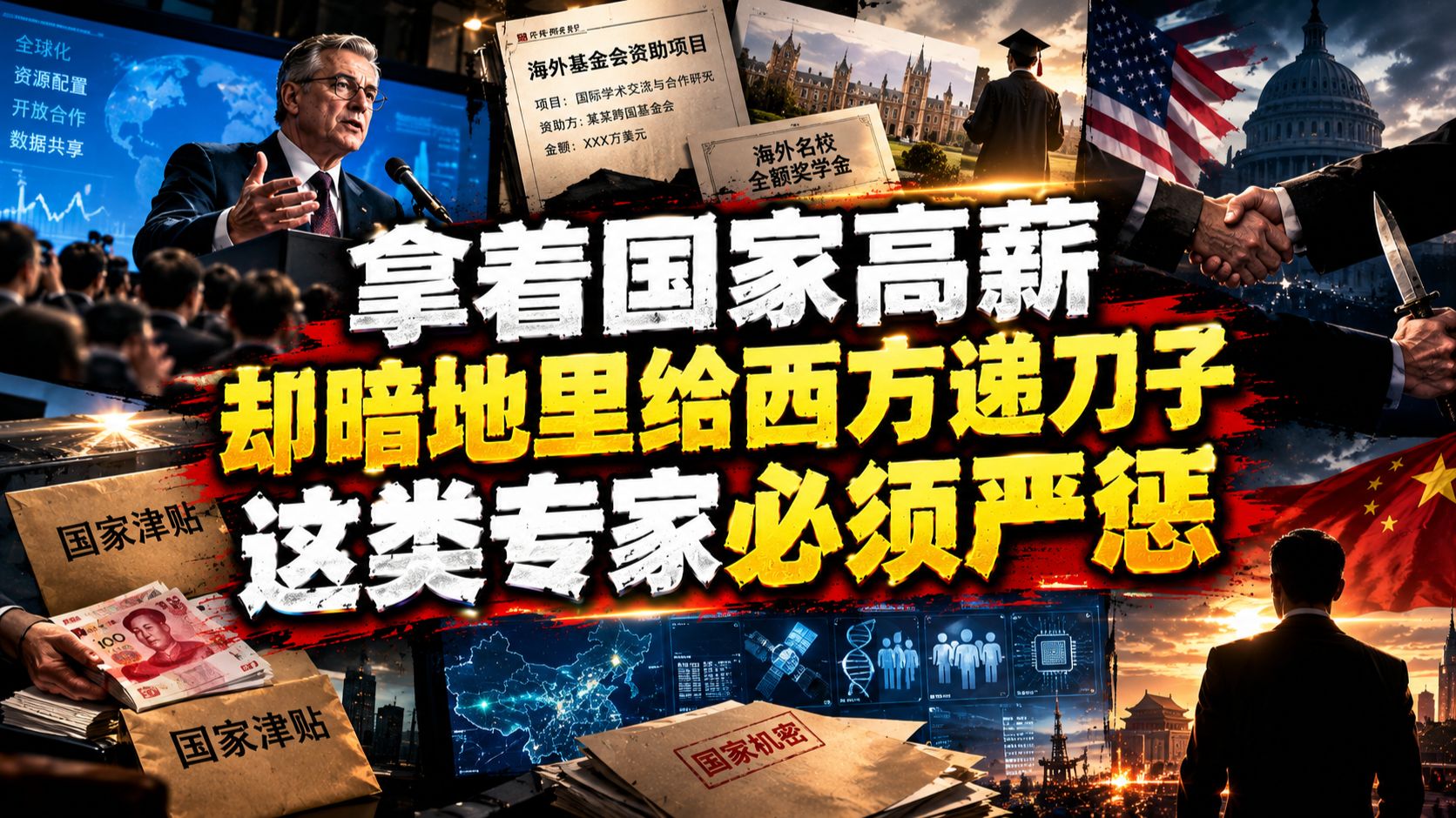 拿着国家高薪，却暗地里给西方递刀子，这类专家必须严惩！