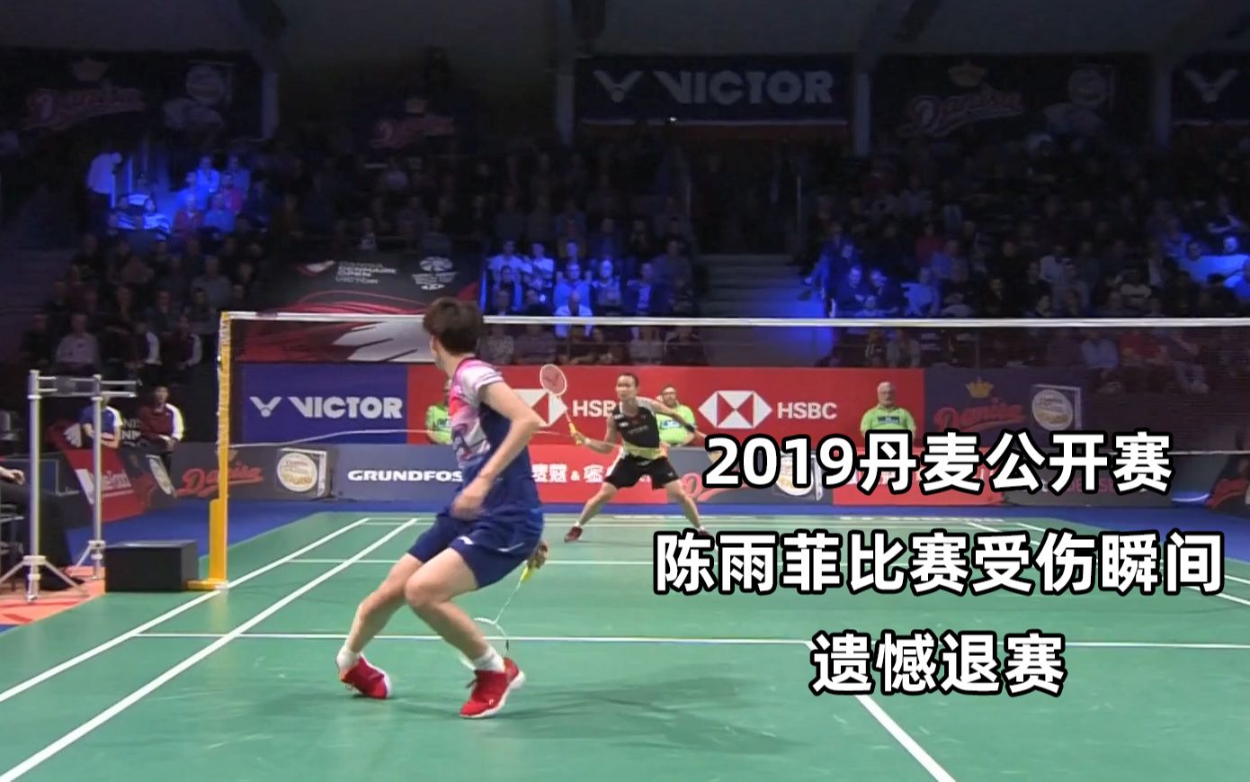 2019丹麦羽毛球公开赛半决赛戴资颖vs陈雨菲陈雨菲比赛受伤瞬间遗憾