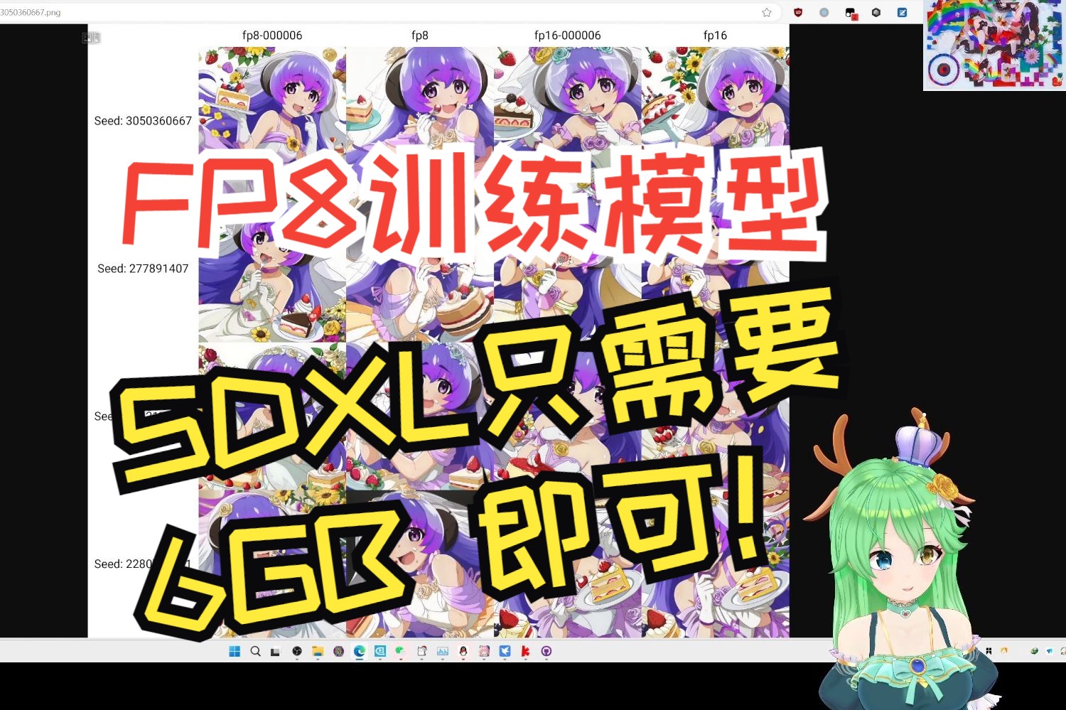 【6G训练SDXL?FP8效果对比FP16】模型训练包更新! AI教程20哔哩哔哩bilibili